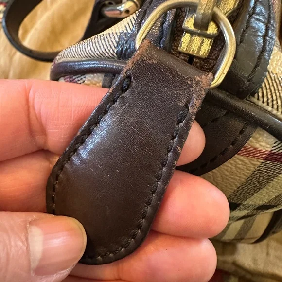 Burberry Nova Plaid Boston Bag - Picture 5 of 14